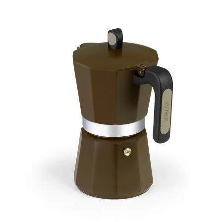 Monix Cafetera Italiana Induction Cream M671012 12 tazas marrón Monix Cafetera Italiana Induction Cream M671012 12 tazas marrón
